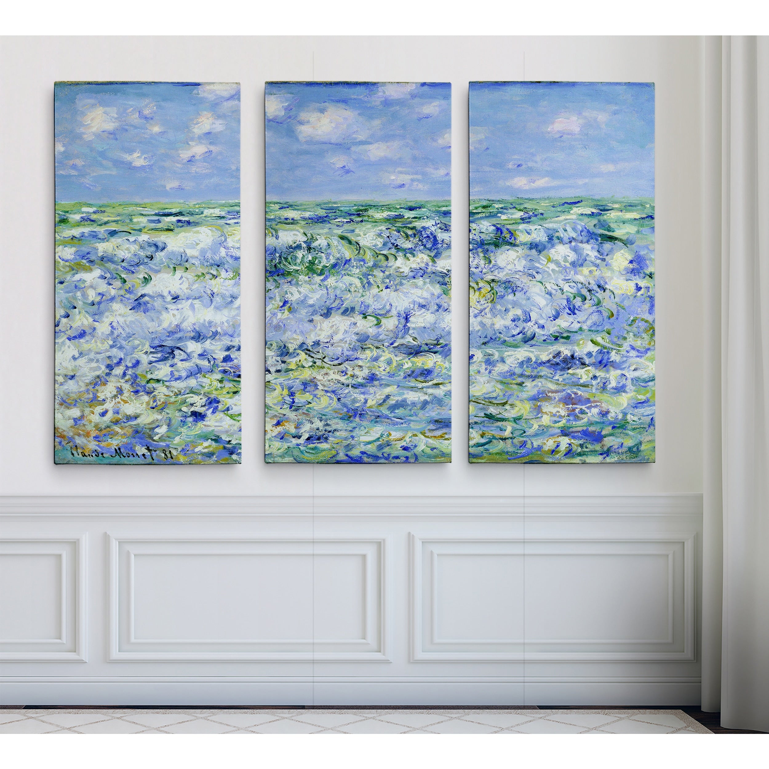 Waves Breaking Claude Monet