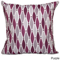 Wavy Geometric Print 18 Inch Throw Pillow