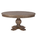 Copper Grove Asperg Grey Weathered Teak 60 Inch Round Dining Table
