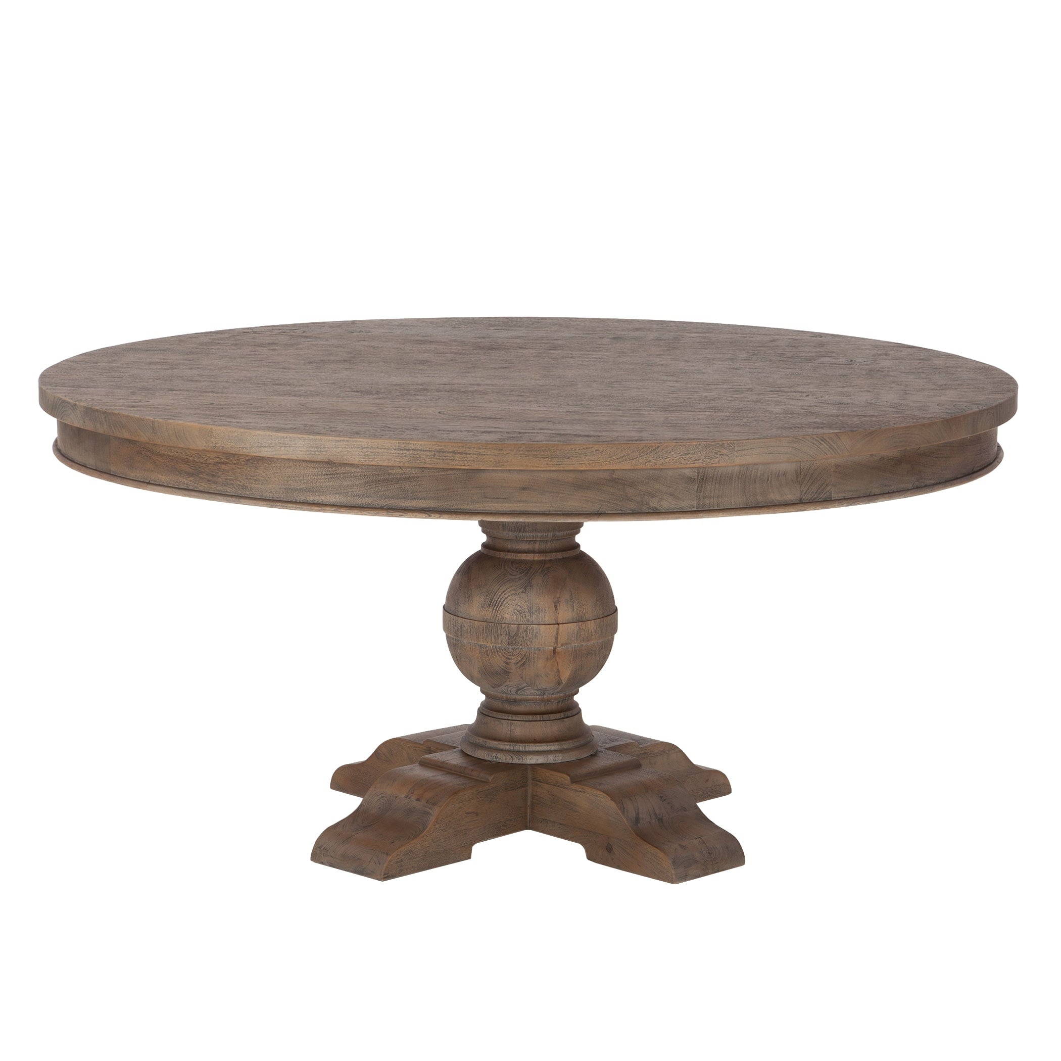 Copper Grove Asperg Grey Weathered Teak 60 Inch Round Dining Table