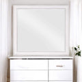 Weathered White Finish Mirror