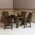 Highwood Eco Friendly Weatherly 5 Piece Square Dining Set