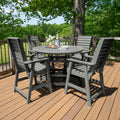Havenside Home Mandalay 5 Piece 48 Inch Round Counter Height Dining Set