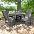 Highwood Eco Friendly Weatherly 5 Piece Round Outdoor Dining Set