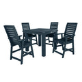 Havenside Home Mandalay 5 Piece Square Counter Height Dining Set