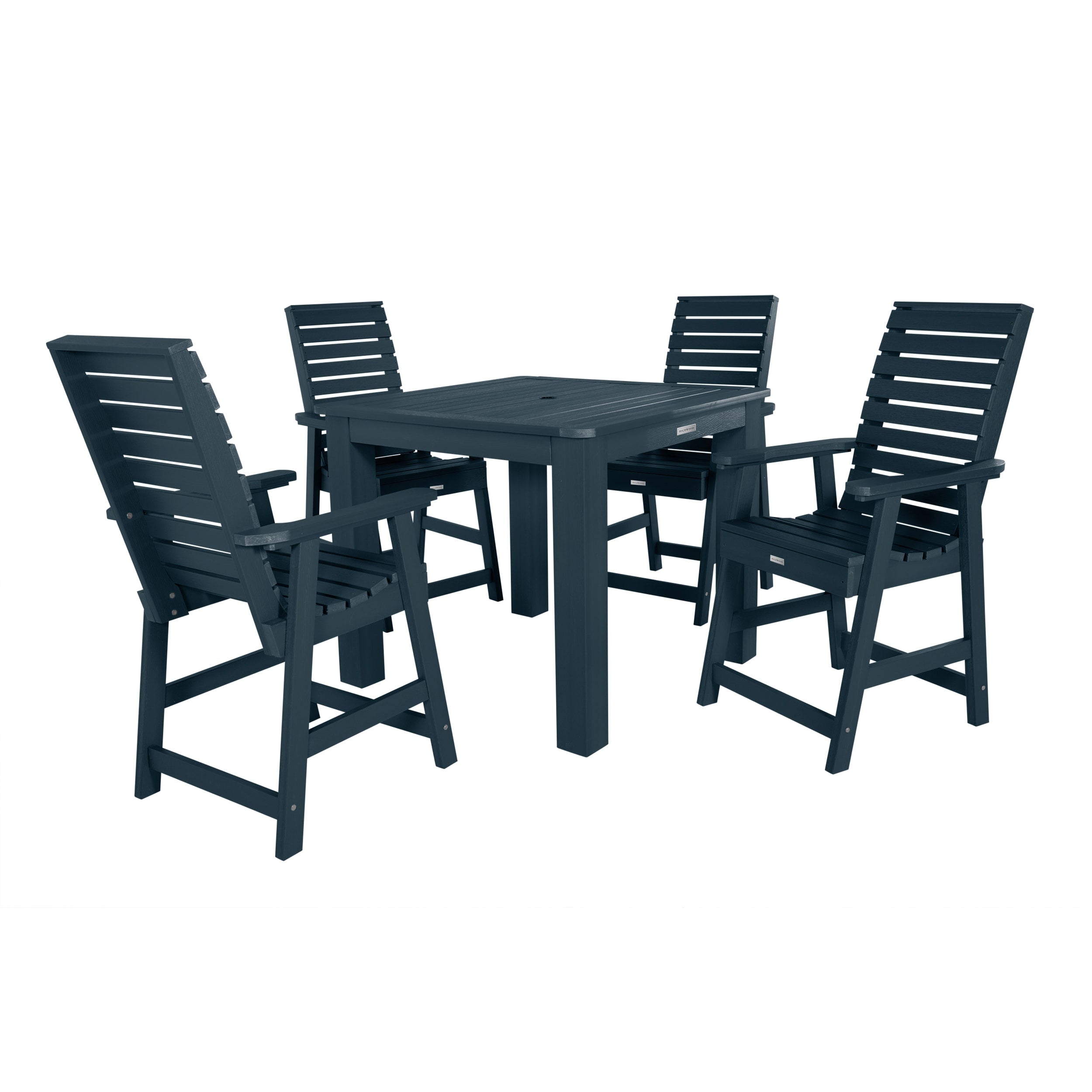 Havenside Home Mandalay 5 Piece Square Counter Height Dining Set
