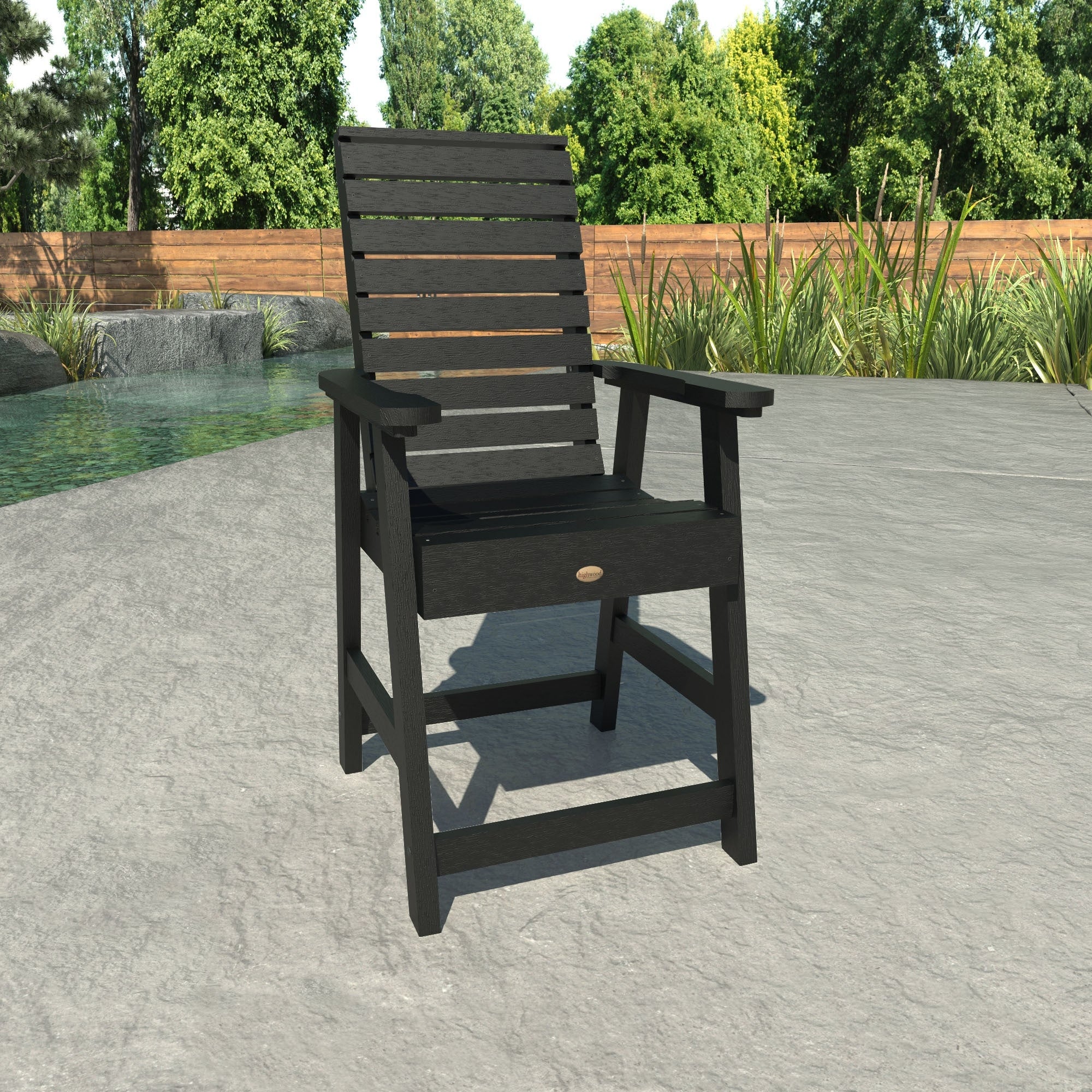 Highwood Eco Friendly Weatherly Counter Height Armchair