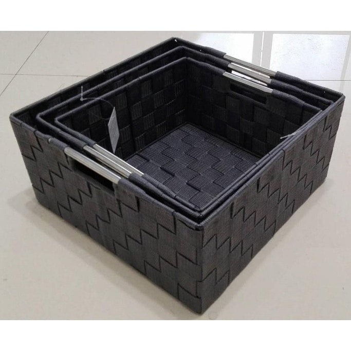 Weave 3 Piece Basket Set