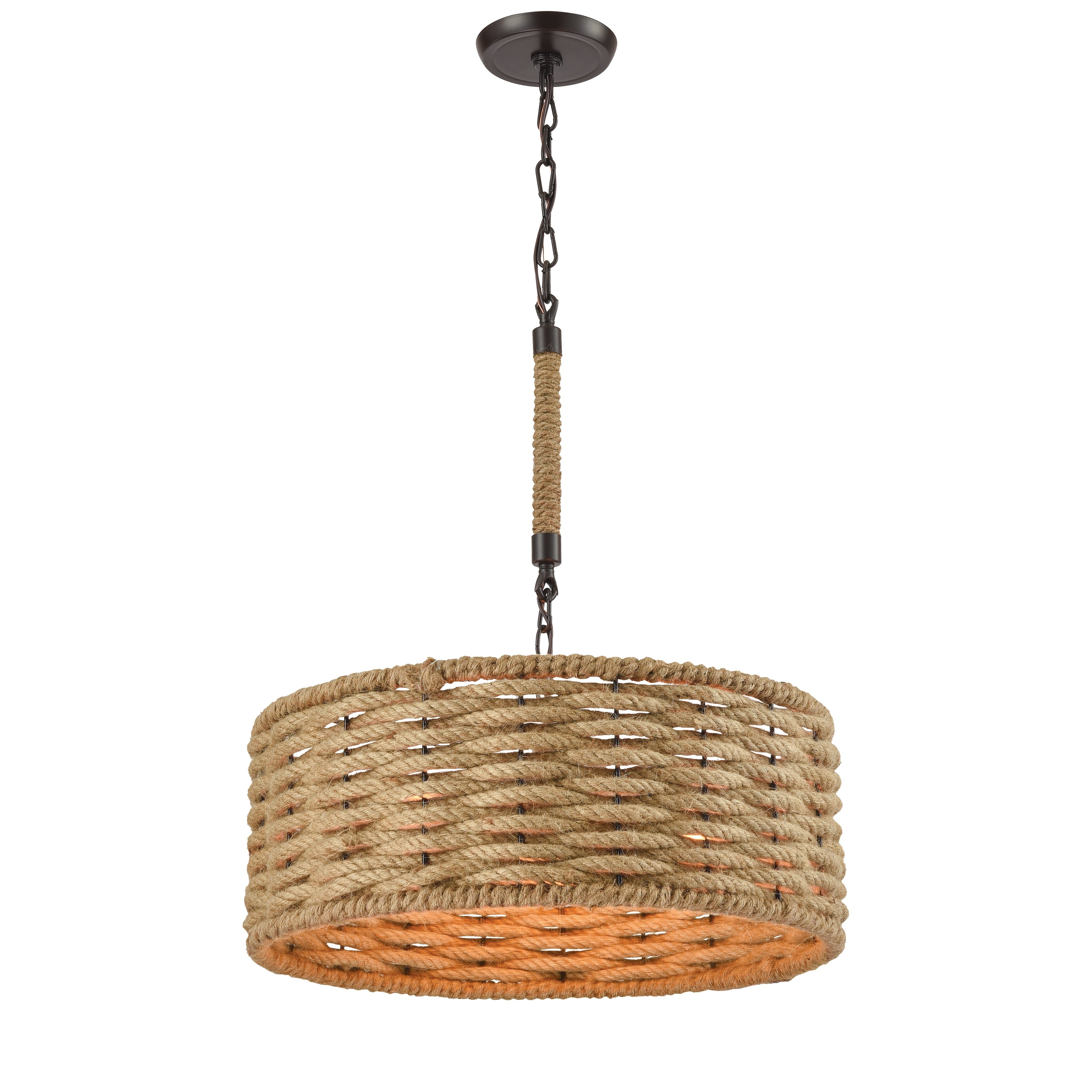 Weaverton 19 Inch Wide 3 Light Chandelier In Oil Rubbed Bronze 19In W X 19In D X 8In H