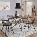 Carson Carrington Vagby Walnut Finish Round Dining Table