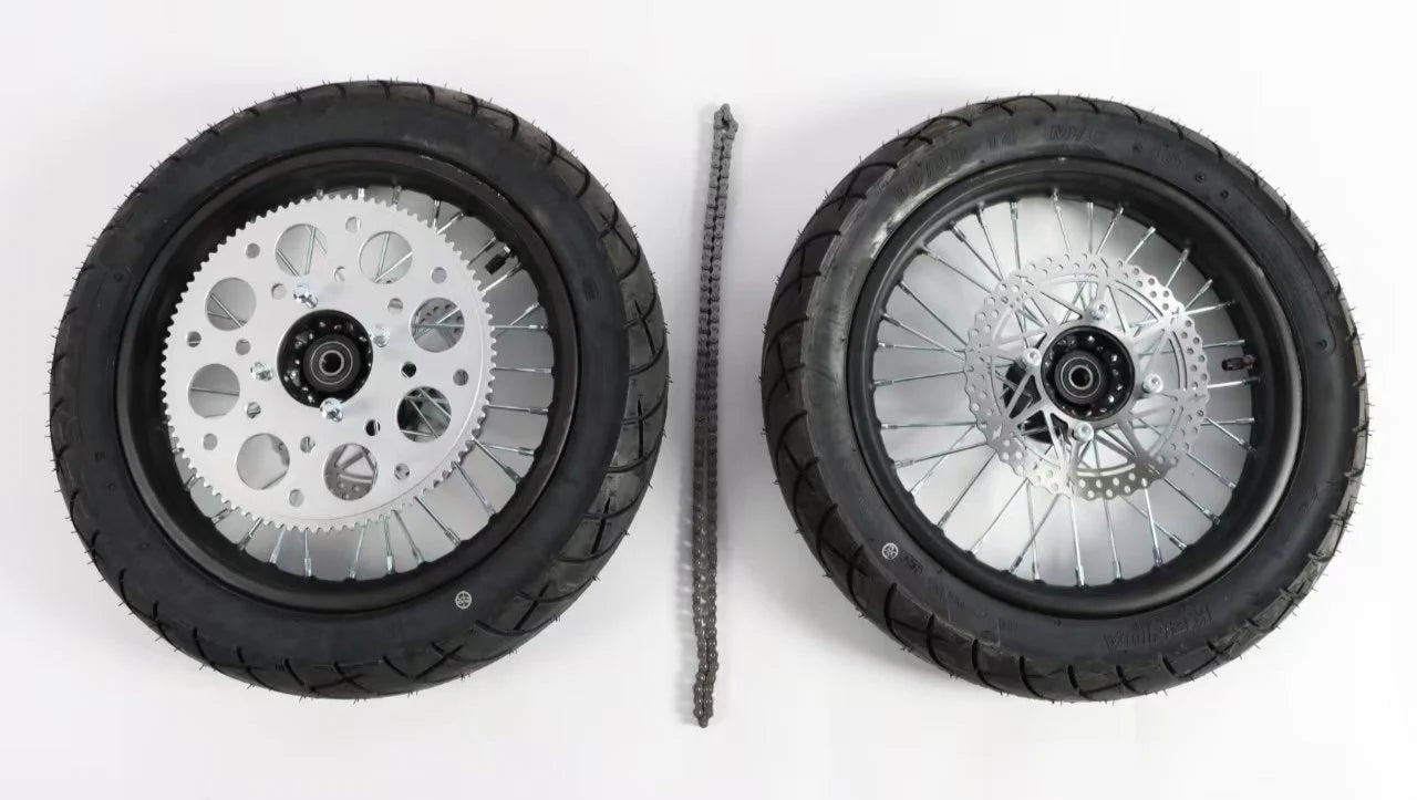 Electro & Co. ETM RTR 14″ Supermoto Street Wheel Set with Tyres