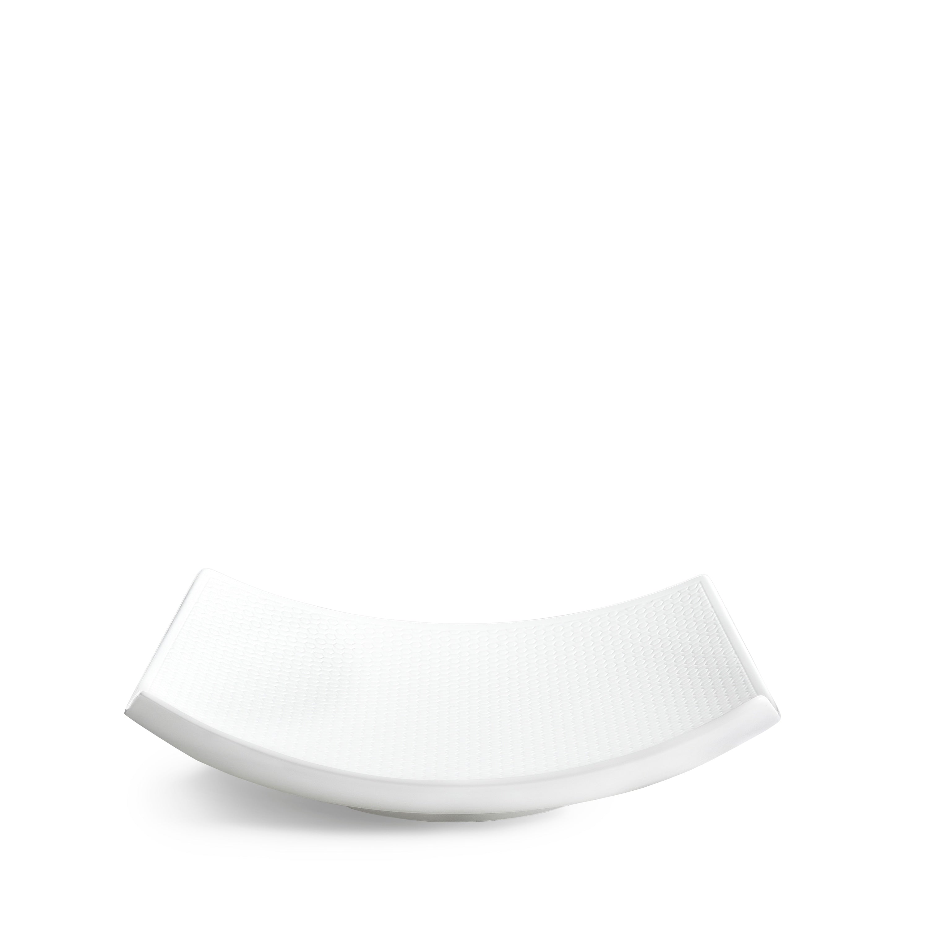 Gio White 10 Inch Fine Bone China Sculptural Bowl