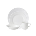 Nantucket Basket White 4 Piece Fine Bone China Place Setting