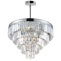 Silver Orchid Fields 12 Light Chandelier With Chrome Finish