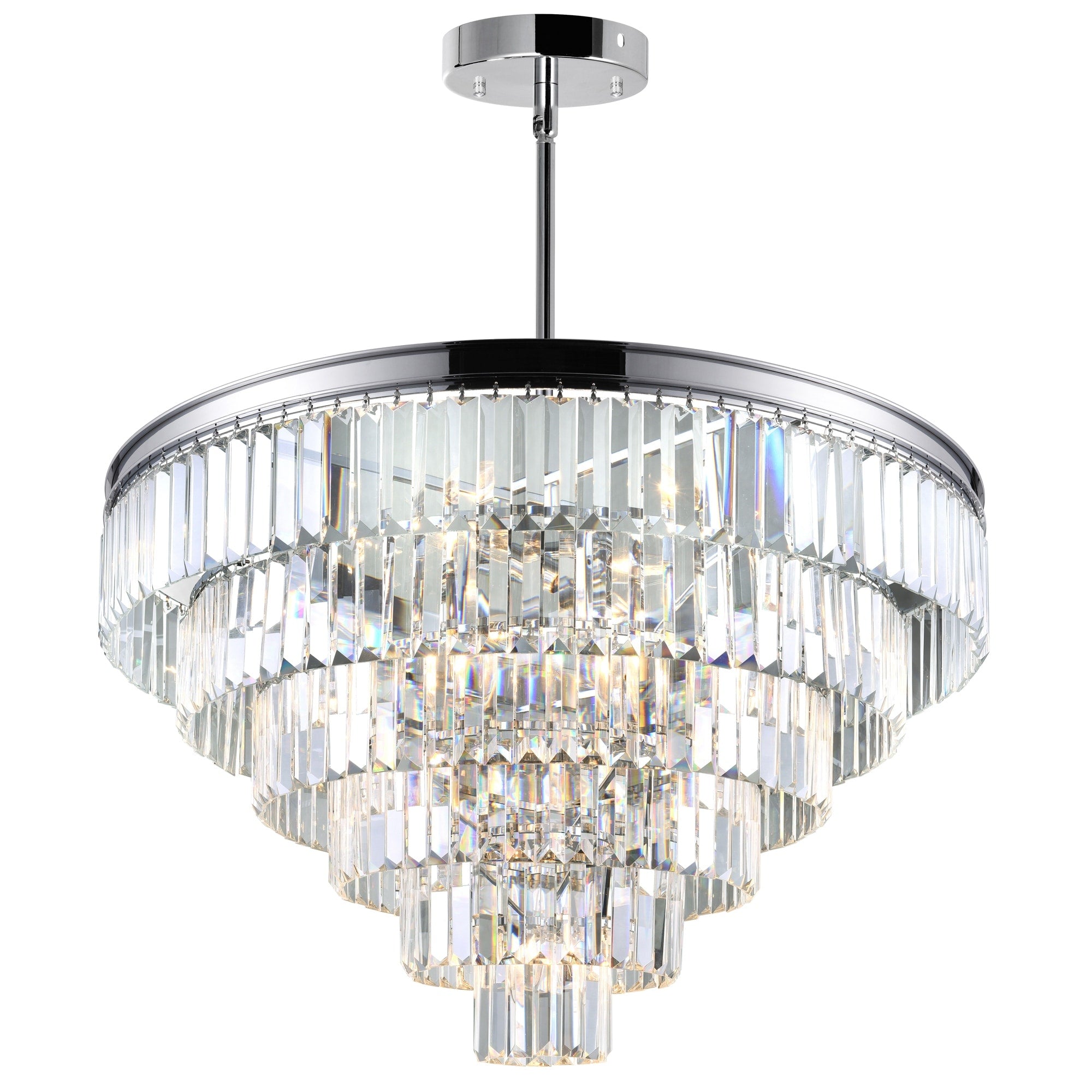 Silver Orchid Fields 15 Light Chandelier With Chrome Finish