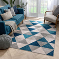 Well Woven Mid Century Modern Geometric Area Rug 53 X 73
