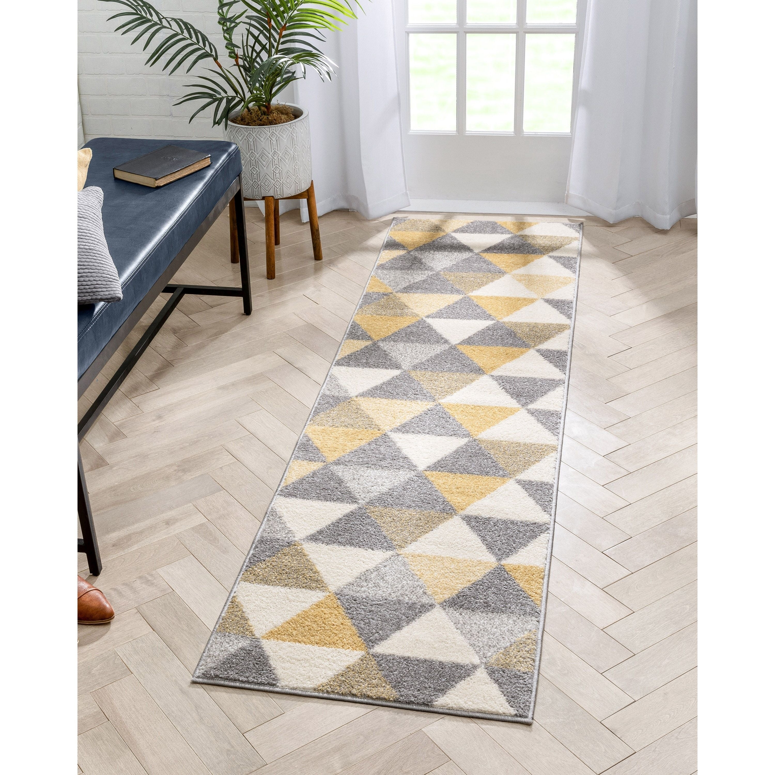 Well Woven Mid Century Modern Geometric Runner Rug 2 X 73