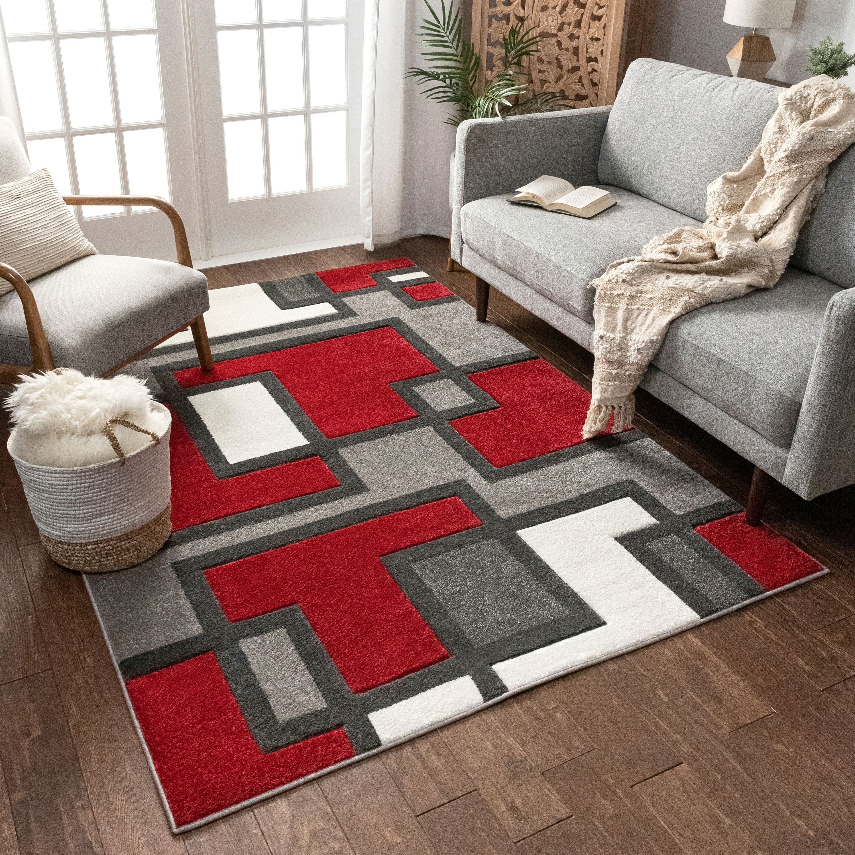 Well Woven Modern Geometric Area Rug 710 X 910