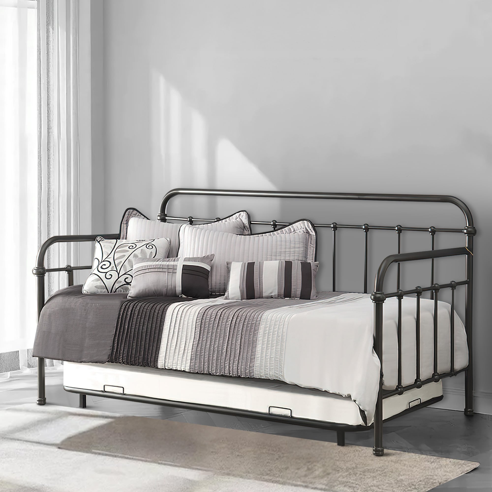 Well Designed Twin Metal Daybed Bronze