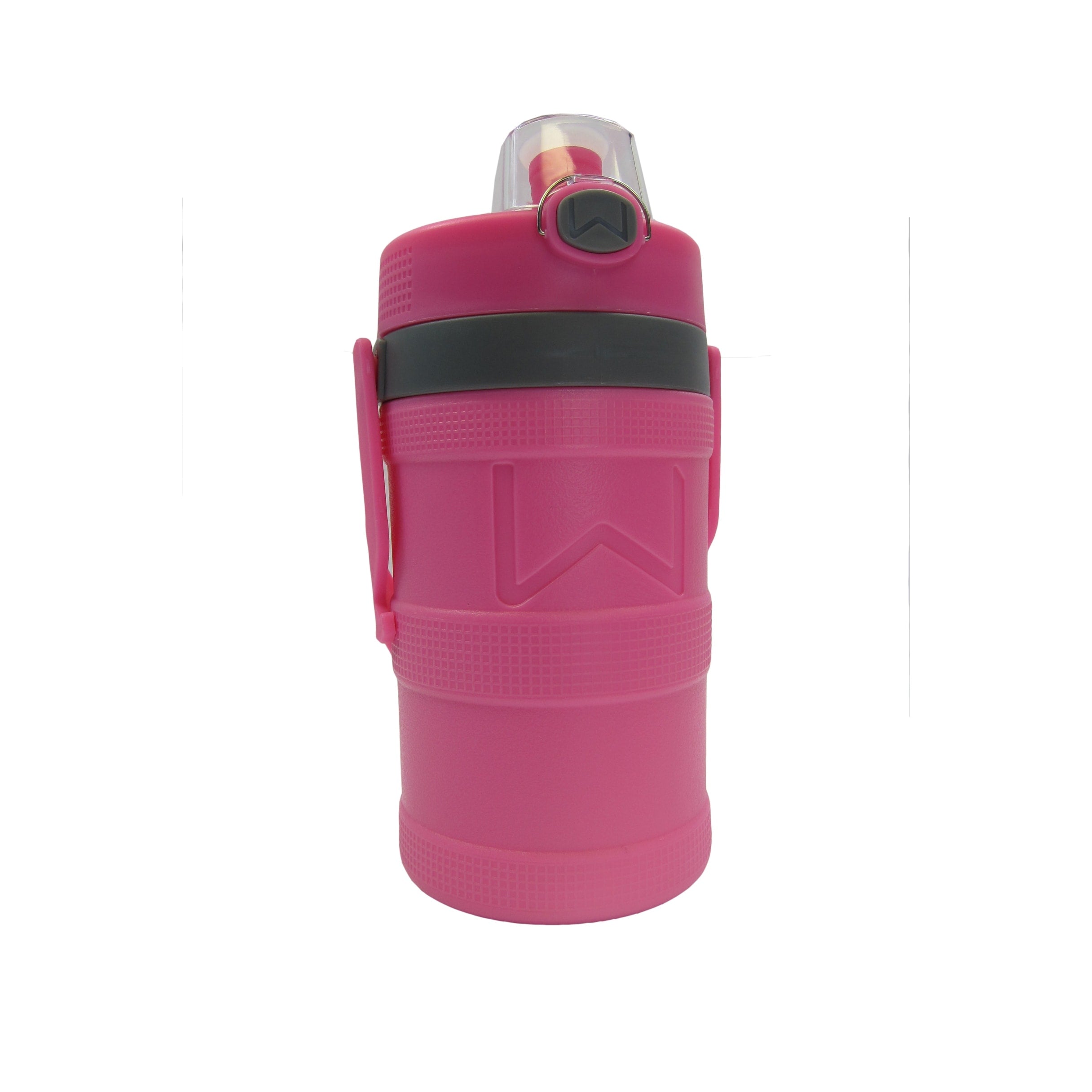 Wellness Foam Insulated Water Bottle With Carry Handle And Hook 64 Oz. Pink 64 Oz.
