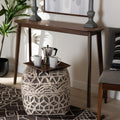 Wendy Mid Century Modern Walnut Finished Wood Console Table