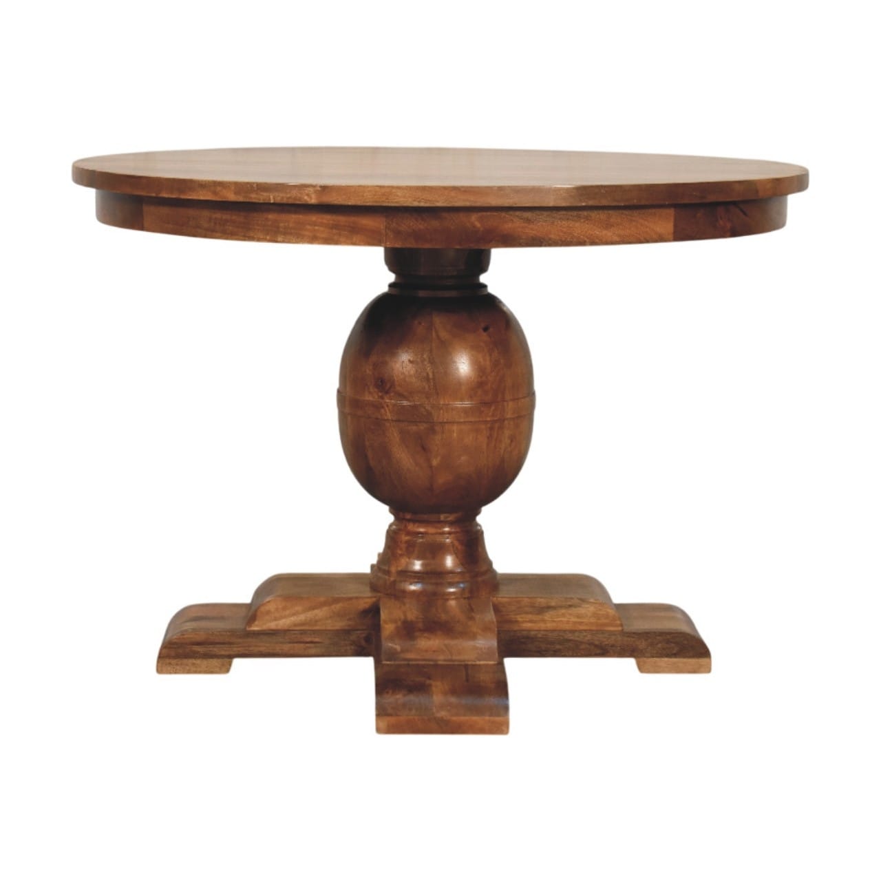 Artisan Furniture Solid Wood Wentworth Round Dining Table Brown