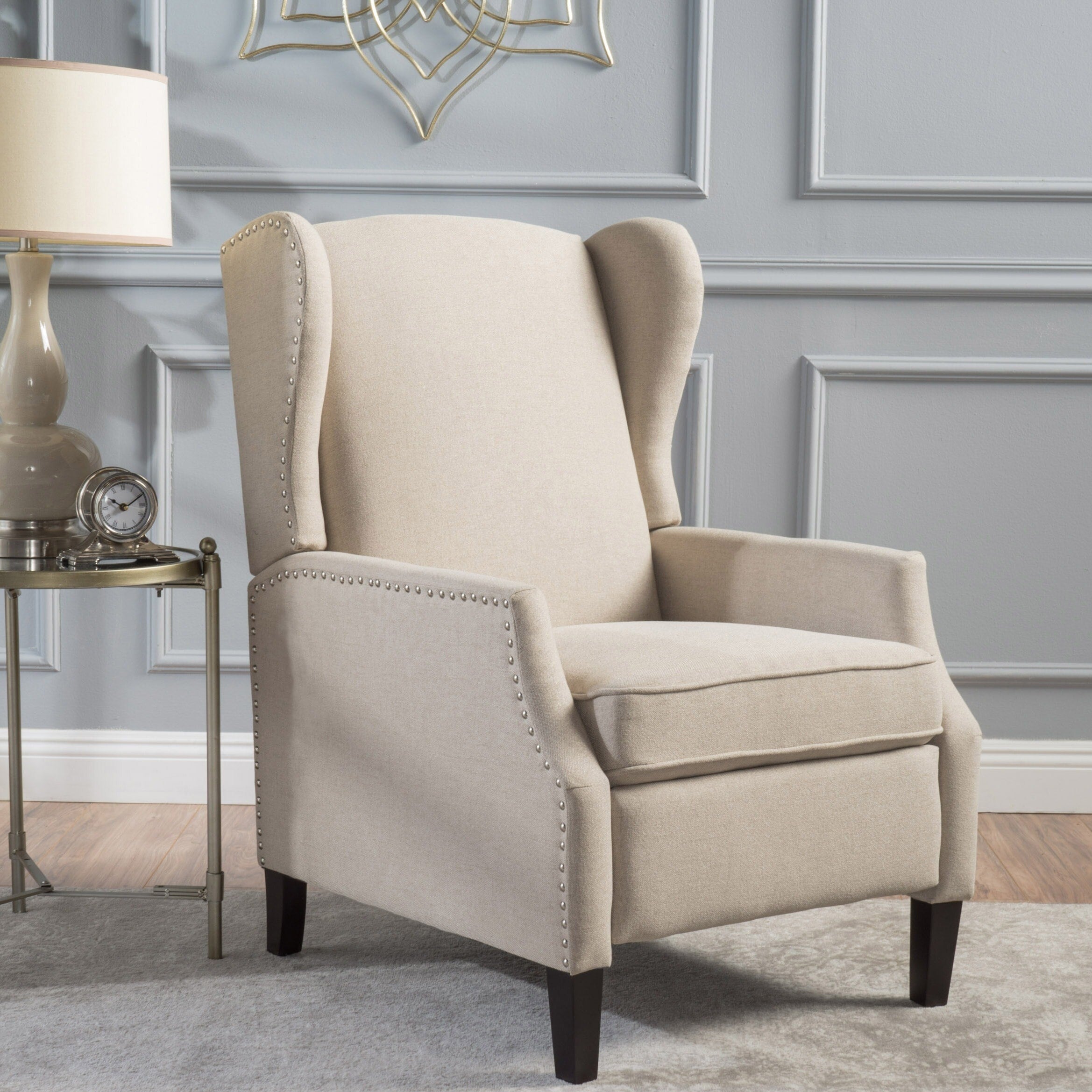 Wescott Wingback Fabric Recliner Club Chair By Christopher Knight Home