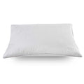 Wesley Mancini Collection Down Blend Jacquard Gusseted Pillow With Removable Cover White