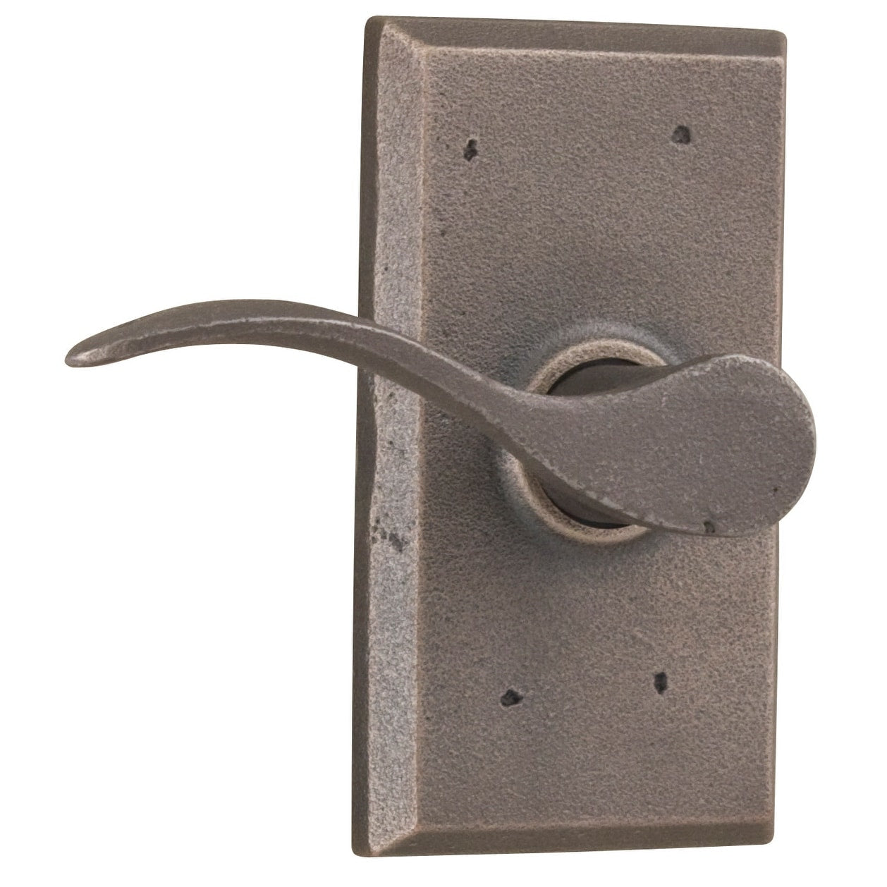 Weslock 7300H Lh Carlow Left Handed Passage Door Lever Set With Square Rose From The Molten Bronze Collection