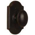 Weslock 7105M Durham Single Dummy Door Knob With Premiere Rose From The Molten Bronze Collection