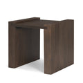 Wesson Light Dark Brown Wood Accent Table