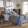West Antique Industrial Lines Iron Metal Bed By Inspire Q Classic