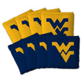 West Virginia Mountaineers Ncaa Dual Sided Pro Stop Slide Cornhole Bags