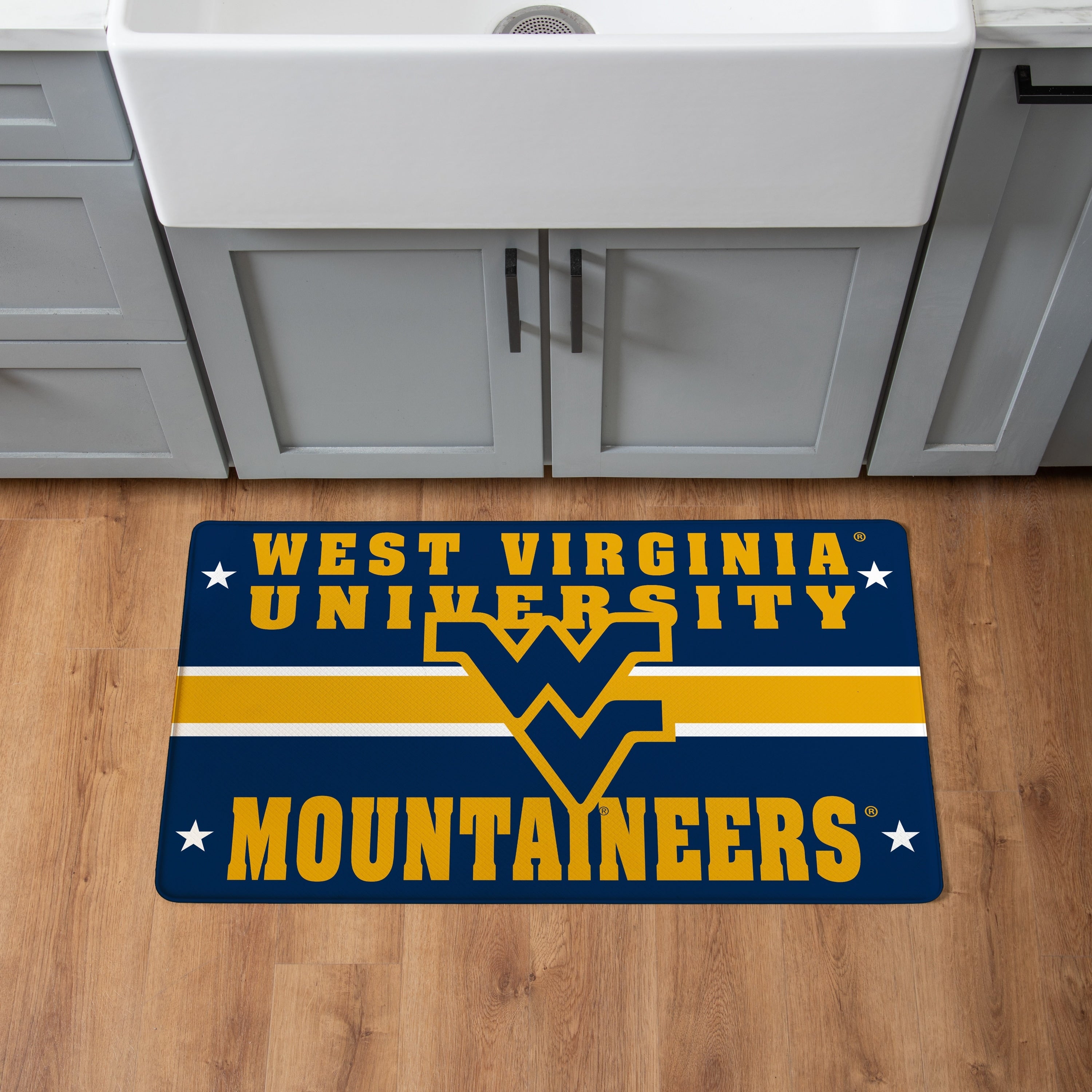 West Virginia University Anti Fatigue Door Mat 30 X 18