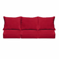 Westby Crimson Indoor Outdoor Corded Pillow And Cushion 6 Pc Sofa Set