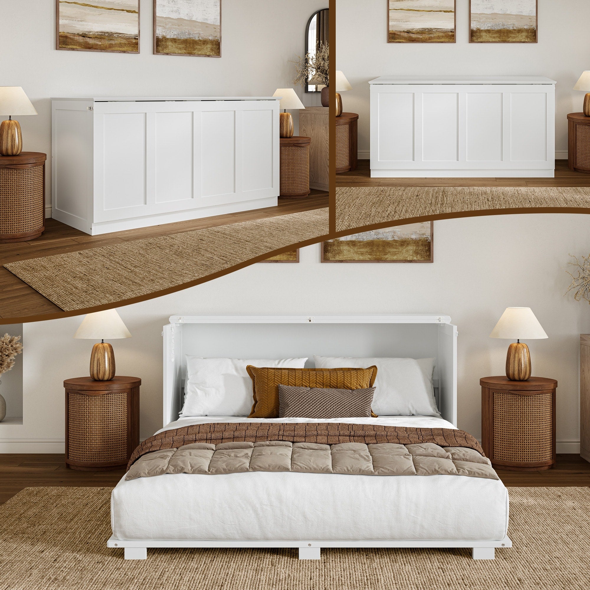 Westfield Queen Murphy Bed Chest With 6 Mattress
