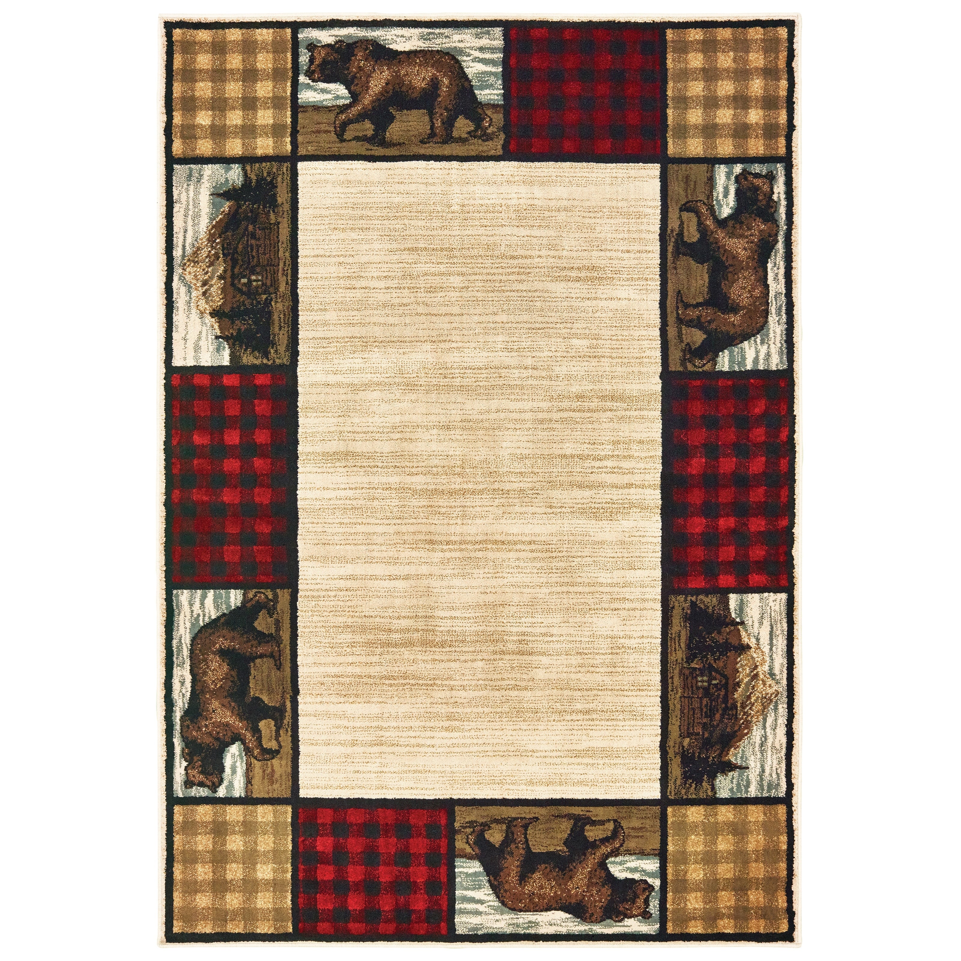 Westley Bear Lodge Ivory Multi Area Rug