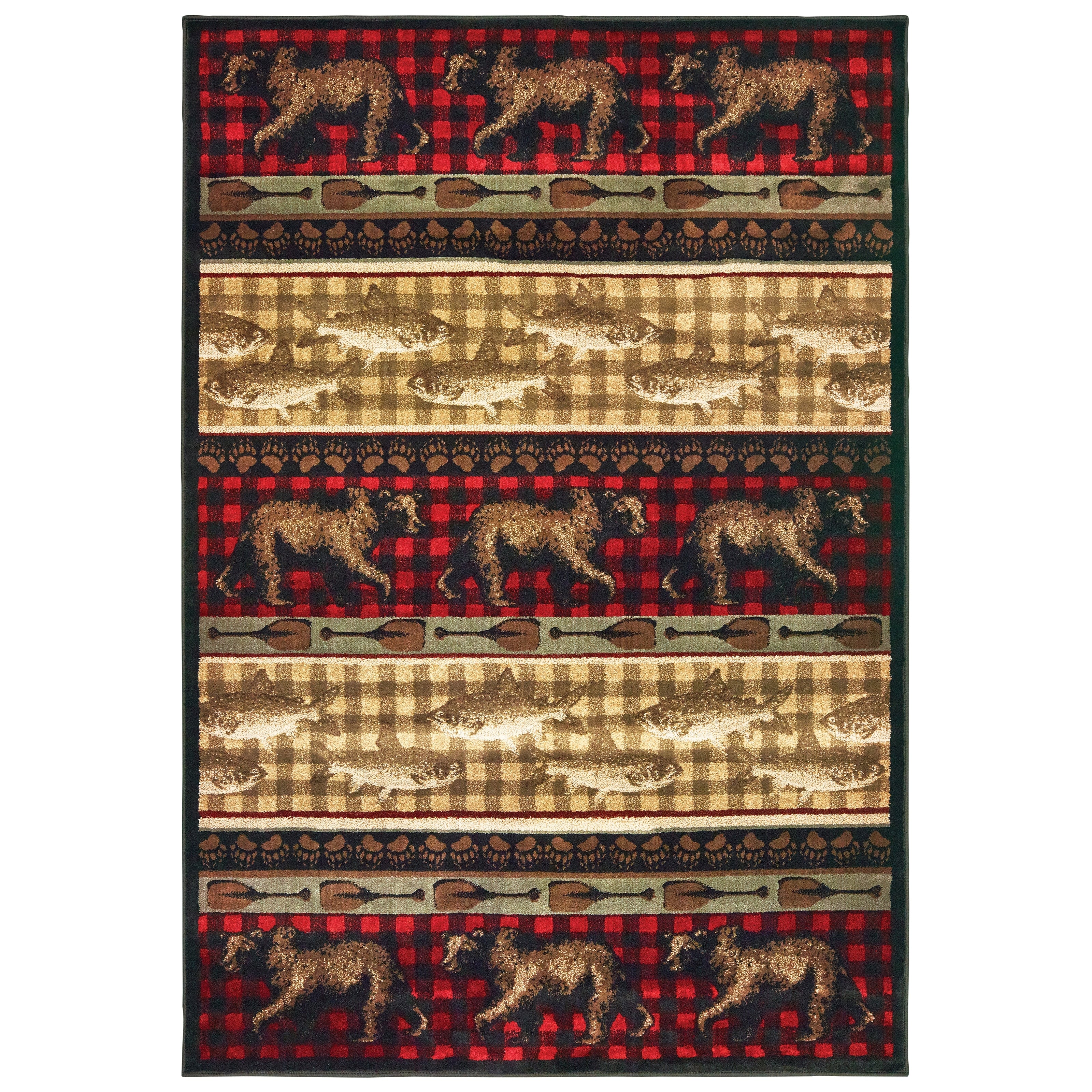 Westley Forest Parade Red Multi Area Rug