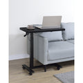 Westpark Pneumatic Adjustable C Shape Side Table With Casters