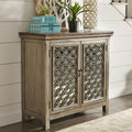 Tracy White Dusty Wax 2 Door Accent Cabinet