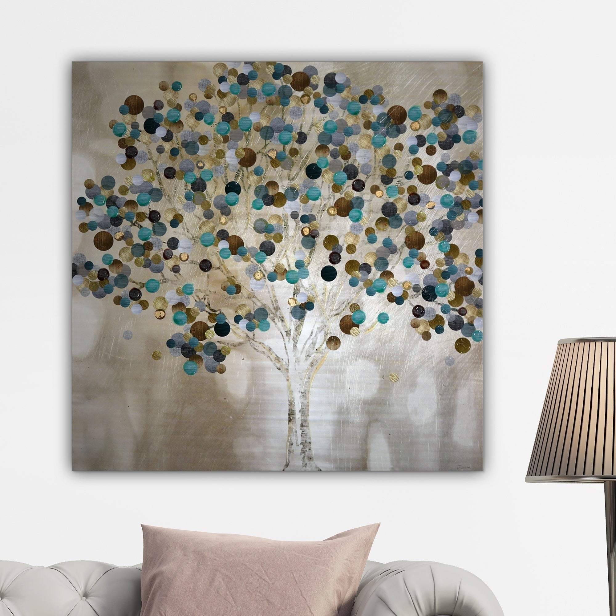 Wexford Home A Teal Tree By Katrina Craven Canvas Wall Art