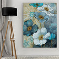 Wexford Home Carol Robinson Blue Denim Garden I Canvas Wall Art