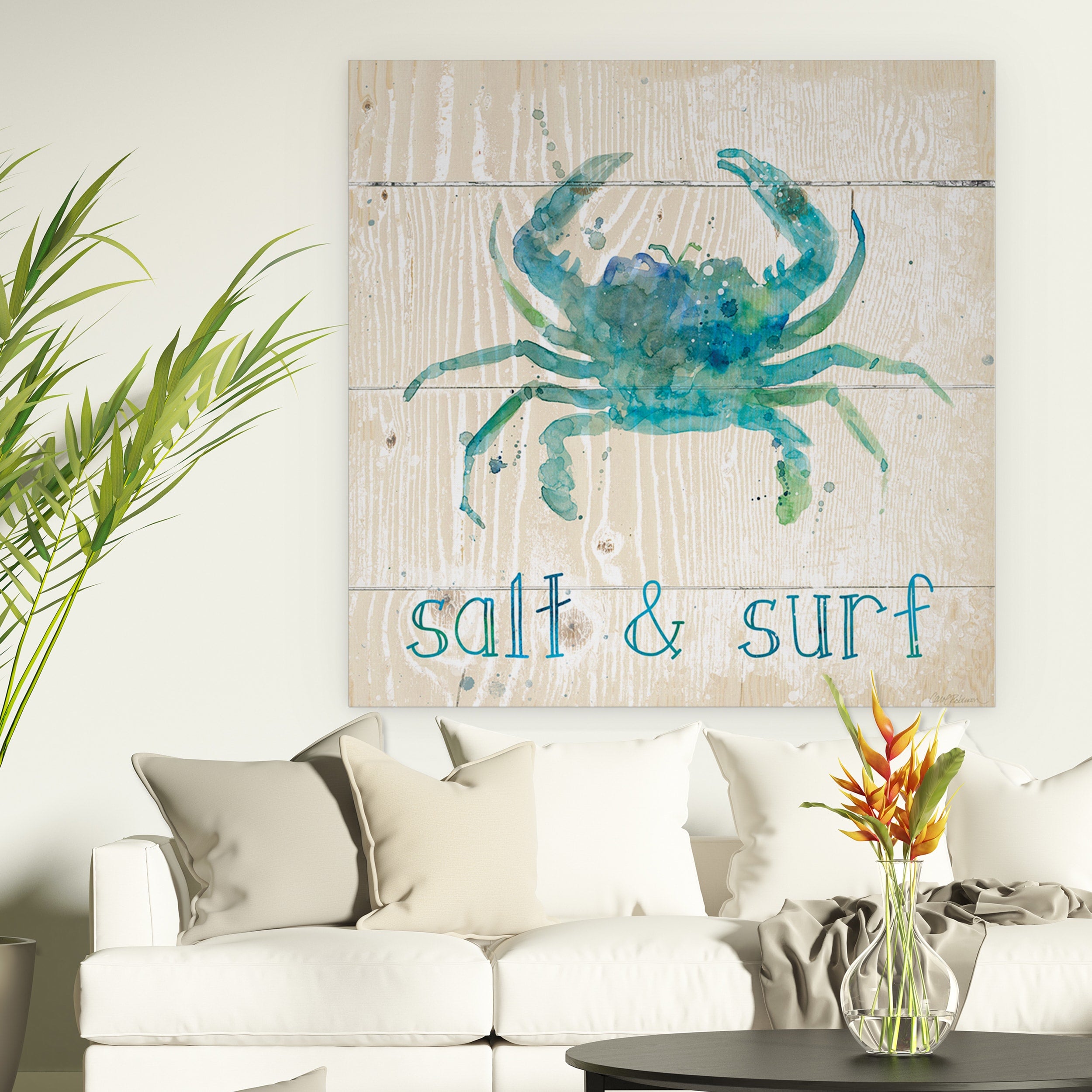 Wexford Home Salt Surf Premium Gallery Wrapped Canvas