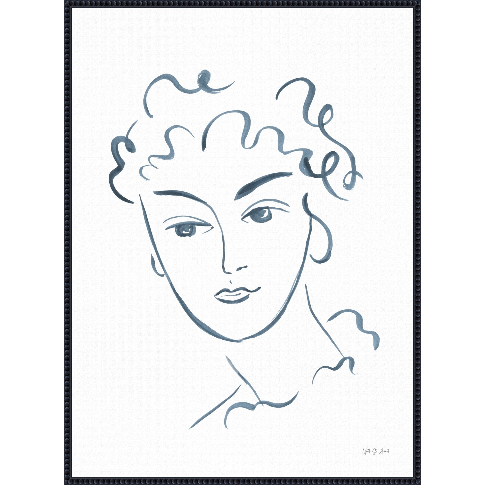 Whimsy Portrait No. 2 By Yvette St. Amant Framed Canvas Wall Art Print