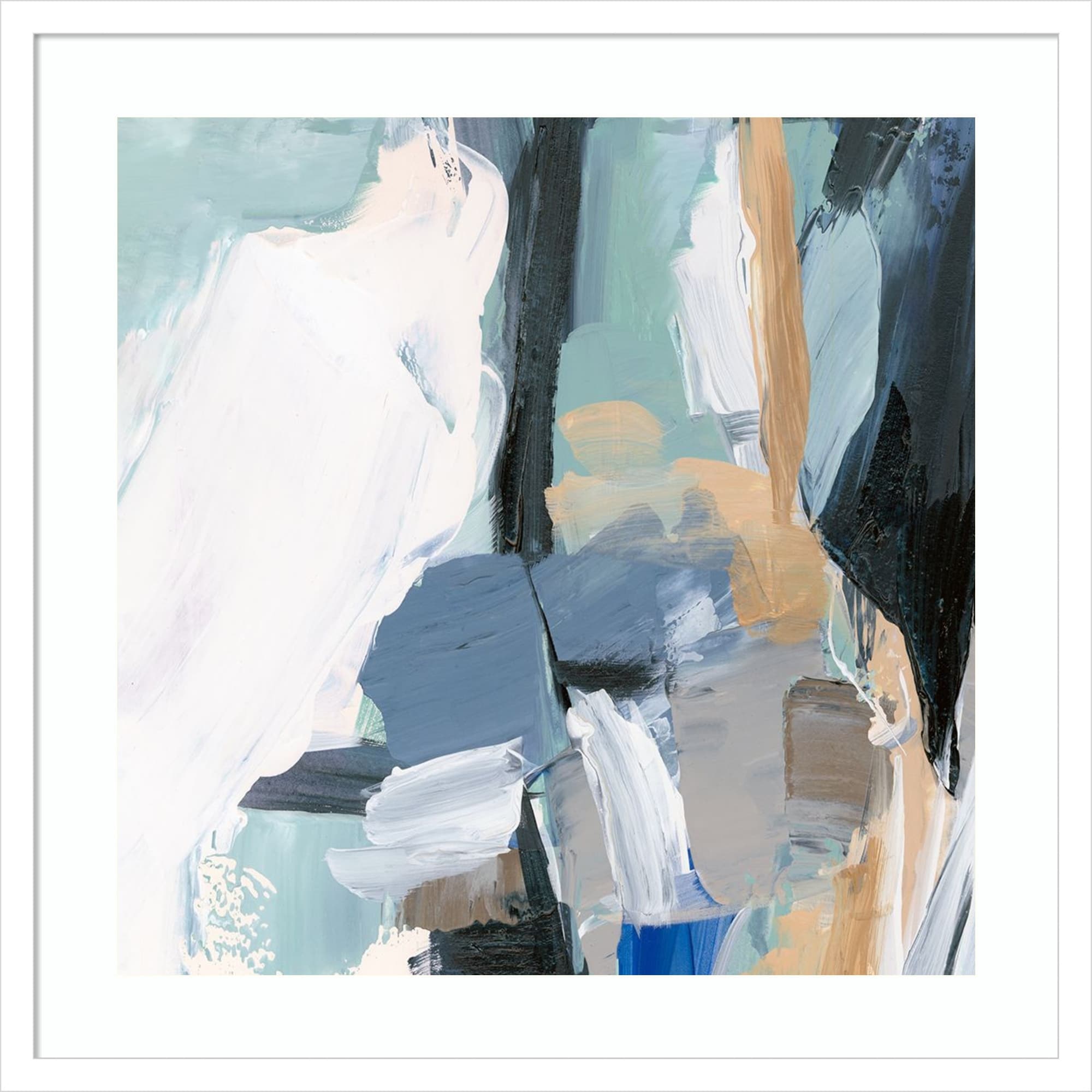 Whispers Of Colorful Tranquility I By Hannah Dawson Wood Framed Wall Art Print