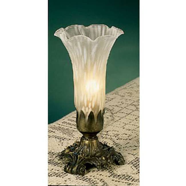 White 8 Inch Buffet Lamp