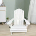 White Adirondack Chair Lounge Chair With Armrests Reading Chair Accent Chair Leisure Chair Reception Chair Side Chair