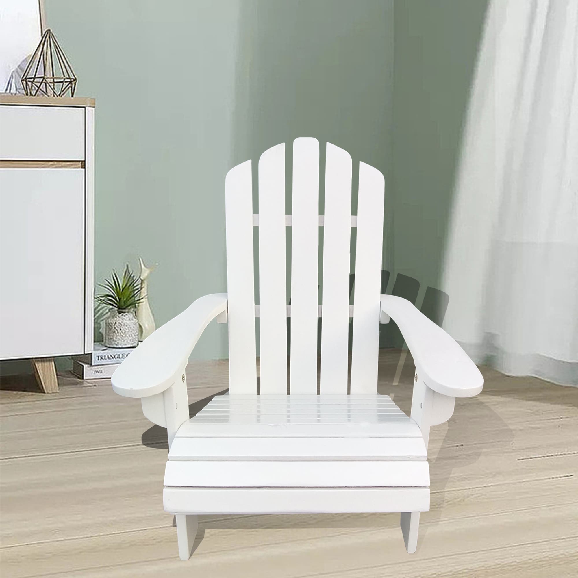 White Adirondack Chair Lounge Chair With Armrests Reading Chair Accent Chair Leisure Chair Reception Chair Side Chair