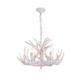 White Color Antler Lighting