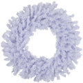White Iridescent Crystal Spruce Artificial Christmas Wreath 20 Inch Unlit